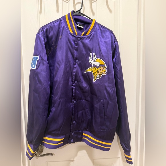 Chalk Line Other - Minnesota Vikings  Satin Jacket Nike large signed